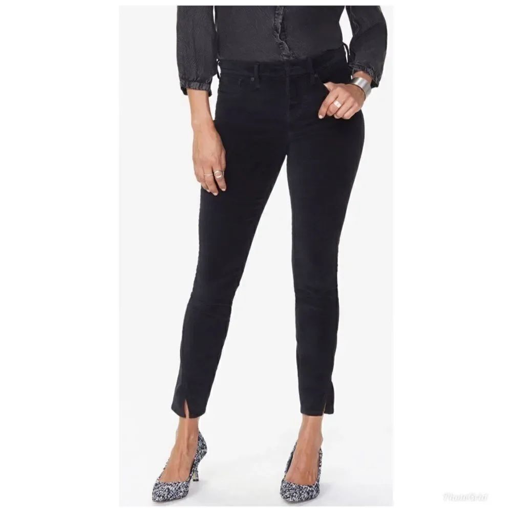 NYDJ Ami Skinny Velveteen Jeans Twisted Side Seam